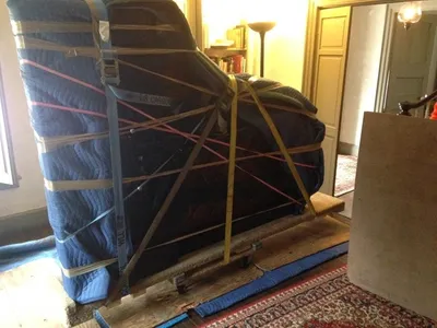 Piano being moved